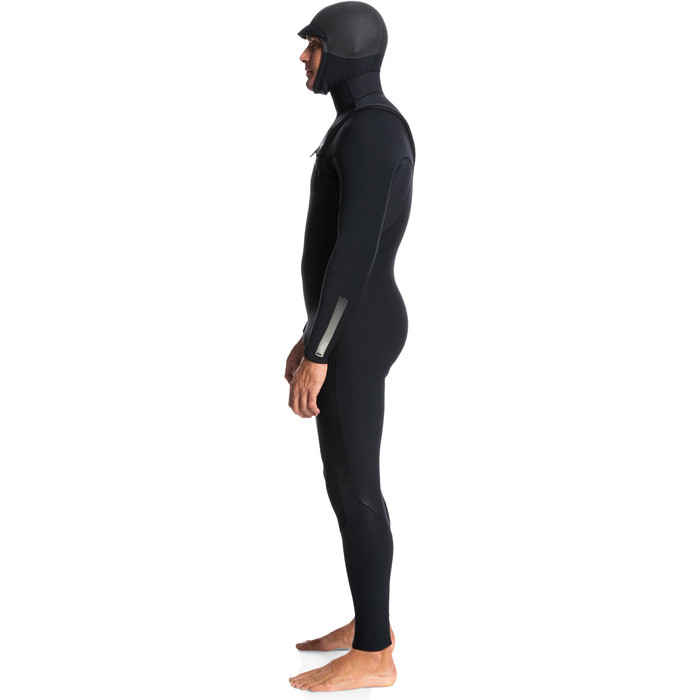 2023 Quiksilver Mens Highline 5/4/3mm GBS Chest Zip Hooded Wetsuit EQYW203034 - Black